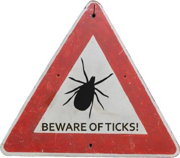 Trougao znak opasnosti od krpelja